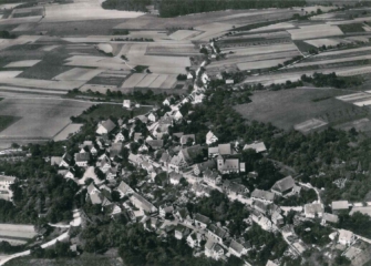 1955 Michelbach aus der Luft aus Richtung Süd