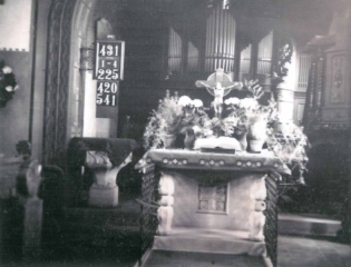 Innenraum der Kirche vor 1970