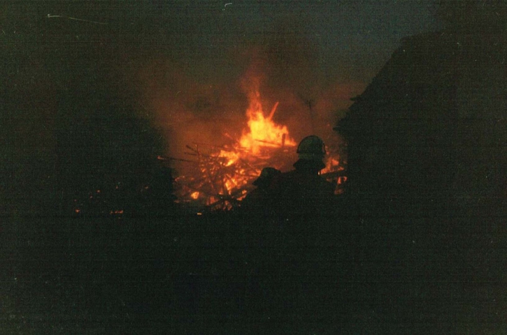 Brand Scheune Althofstelle Klenk und Stall Düring 25.11.1993